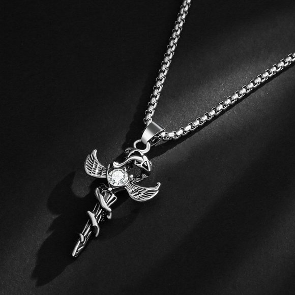 ❤️Stainless steel cross pendants necklace for women/men, N90201P205 - Picture 2 of 3